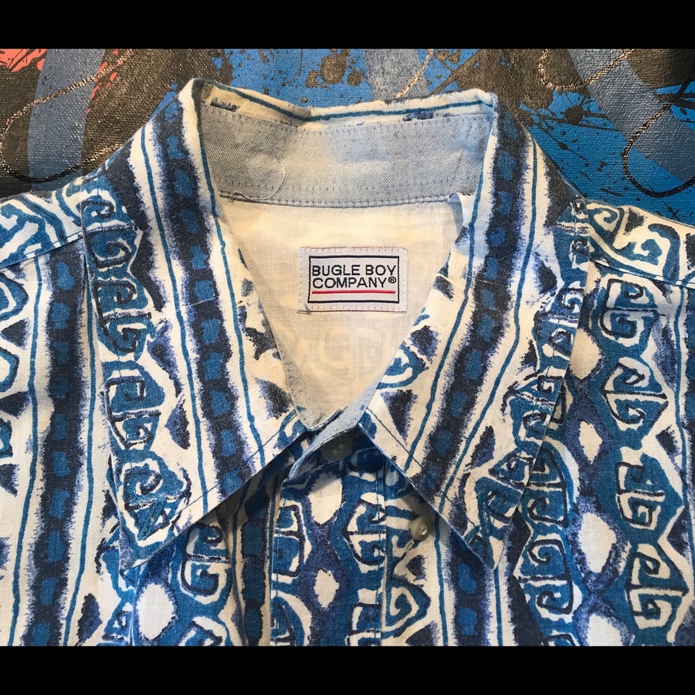 Vintage Bugle Boy Short Sleeve Casual Hawaiian